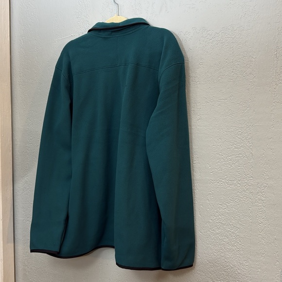 NWT The North Face Glacier Fleece Sweater 1/4 Zip in Green - Picture 10 of 11